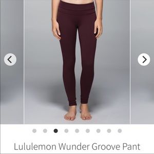 Lululemon Wunder Groove Pant (reversible)!
